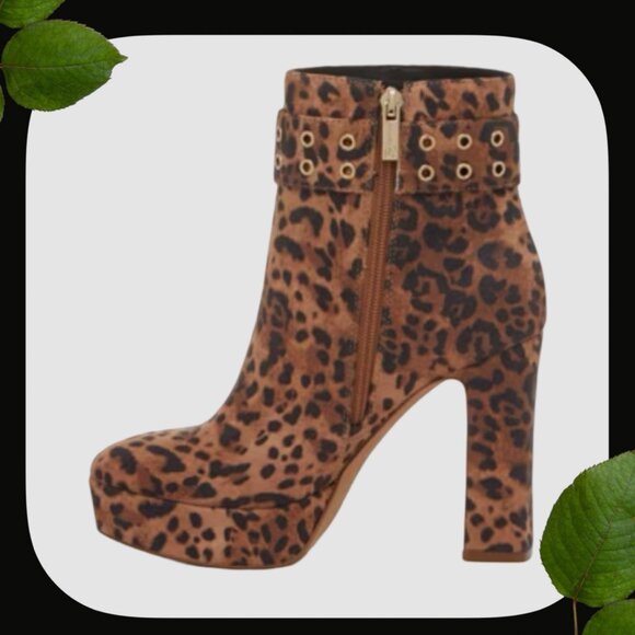 Jessica Simpson Kobanie Leopard Bootie SIZE 8 - Picture 2 of 7